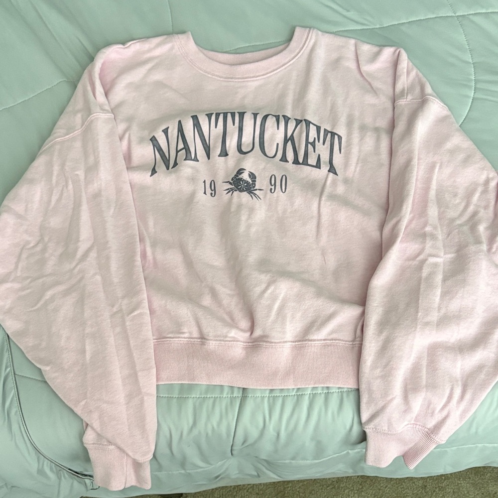 Hollister Pink Nantucket 1990 crewneck Sweatshirt